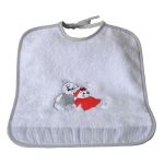 Bavoir lacette petit mod�le Loveme (27cm x 32cm) - La maison des abeilles