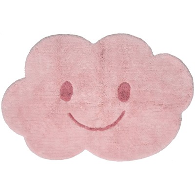 Tapis lavable nimbus nuage rose (75 x 115 cm)