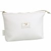 Trousse de toilette �co-cuir blanche