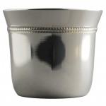 Coquetier Perles (m�tal argent�) - Ercuis