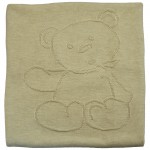 Plaid en laine beige Ours (75 x 100 cm) - Tartine et Chocolat
