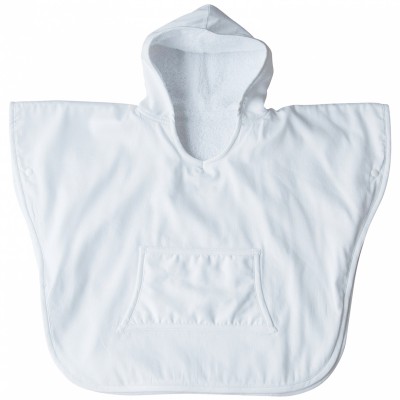 Poncho de bain piqué white (2-4 ans)