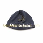 Bonnet naissance p�trole Coeur de Rocker - M�r�sine