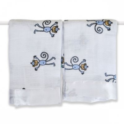 Lot de 2 doudous langes Singe par Aden + Anais
