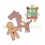 Petits personnages en bois autoadh�sif Gingerbread - Mamas and Papas