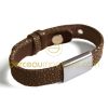 Bracelet Hip Hop Chocolat noir (argent)