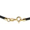Collier cordon en caoutchouc (fermoir Or jaune)