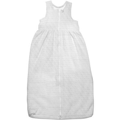 Gigoteuse chaude blanche pois et velours tog 2 (120 cm)