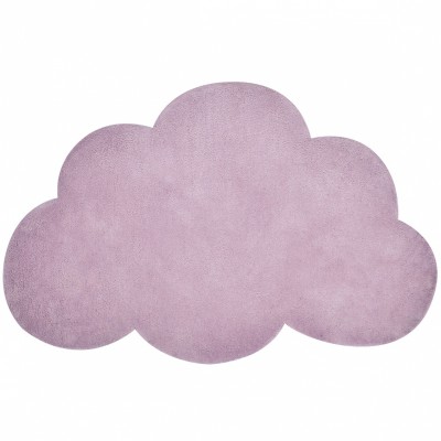 Tapis coton nuage lilas by sophie cordier (64 x 100 cm)