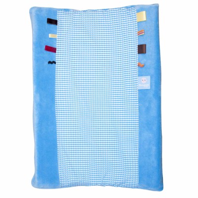 Housse de matelas � langer Happy Dressing Dolphin Blue (45 x 70 cm) par Snoozebaby