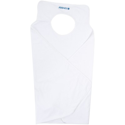 Serviette de bain enveloppante microfibre blanc (100 x 100 cm)