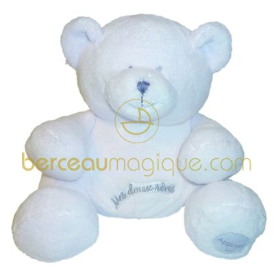 Veilleuse musicale ours blanc par Doudou et Compagnie
