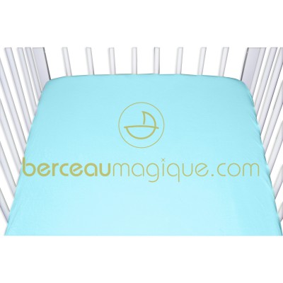 Drap housse jersey Lagon (70cm x 140cm) par Doux Nid