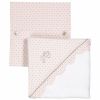 Cape de bain rose Pluie d'�toile (80cm)