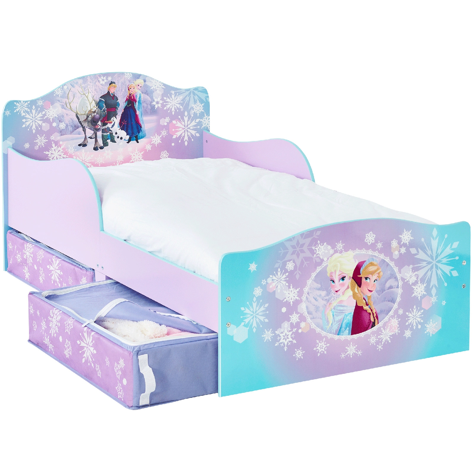 Lit enfant avec rangement la reine des neiges (70 x 140 cm)