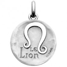 Médaille symbole Lion (or blanc 750°)  par Becker