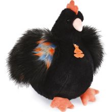 Peluche poule noire Les Poulettes Champêtres Chics (28 cm)  par Histoire d'Ours