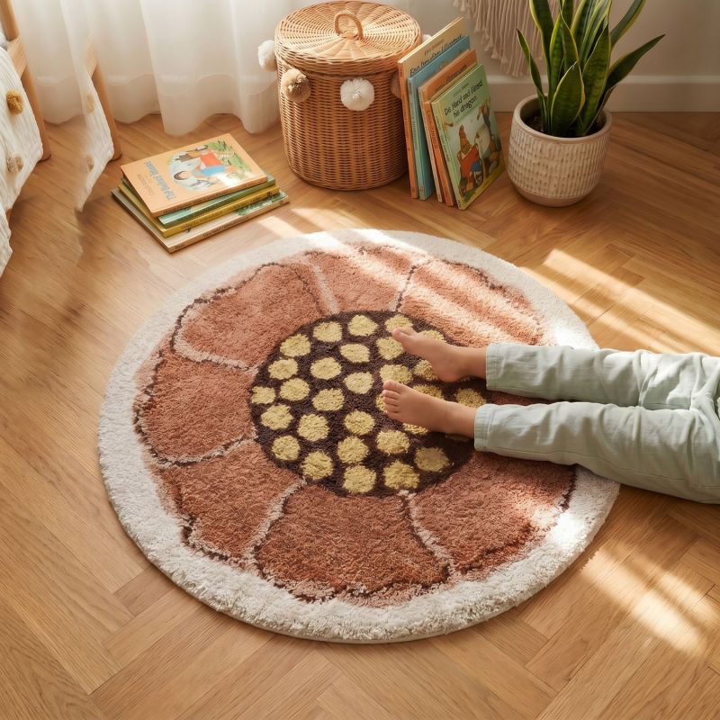 Tapis rond Bohemian Flora (120 cm) Nattiot Ambiance 2