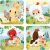 Variation Multicolore du produit Malette de 4 petits puzzles Animaux de la ferme (6 à 16 pièces) de la marque Janod 