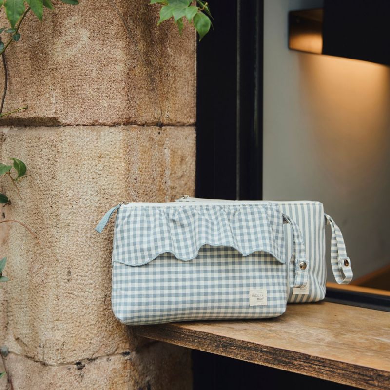 Trousse de toilette Praliné Vichy Matcha Walking Mum Ambiance 4