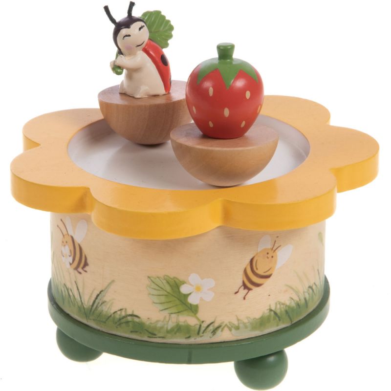 Boîte à musique Adèle la coccinelle Amadeus Les Petits