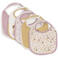 Lot de 5 bavoirs imperméables Flower Fairies - Jollein