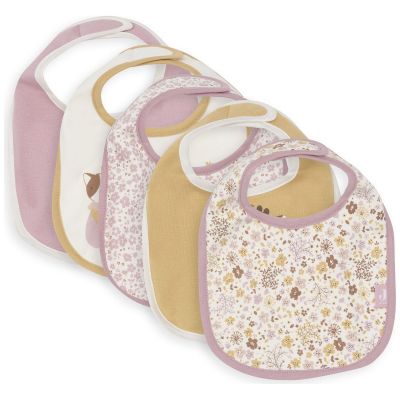 Lot de 5 bavoirs imperméables Flower Fairies Jollein