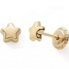 Boucles d'oreilles Etoile (or jaune 375°) - Baby bijoux