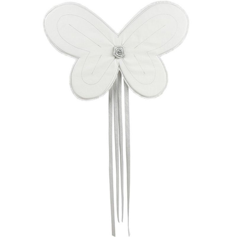 Ailes de fée en lin blanc et argenté Cotton&Sweets