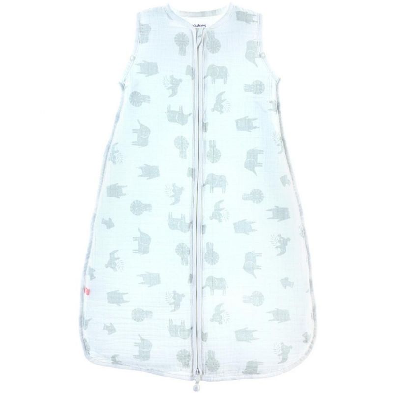 Gigoteuse légère en coton bio Safari sauge TOG  1 (70 cm) Noukie's