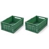Lot de 2 caisses de rangement Weston M Dusty Ivy - Liewood