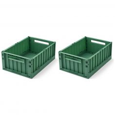 Lot de 2 caisses de rangement Weston M Dusty Ivy - Liewood