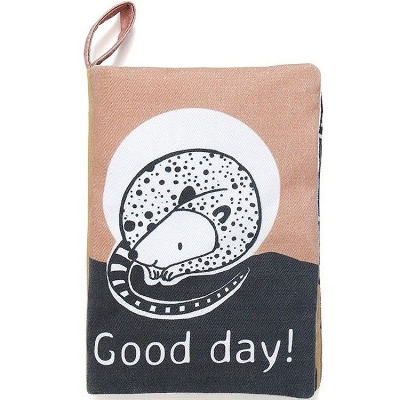 Livre bébé en tissu Good day! Petit Monkey