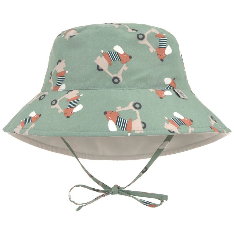 Chapeau réversible anti-UV Scooter et Chien vert (1-3 ans) Lässig Produit 1