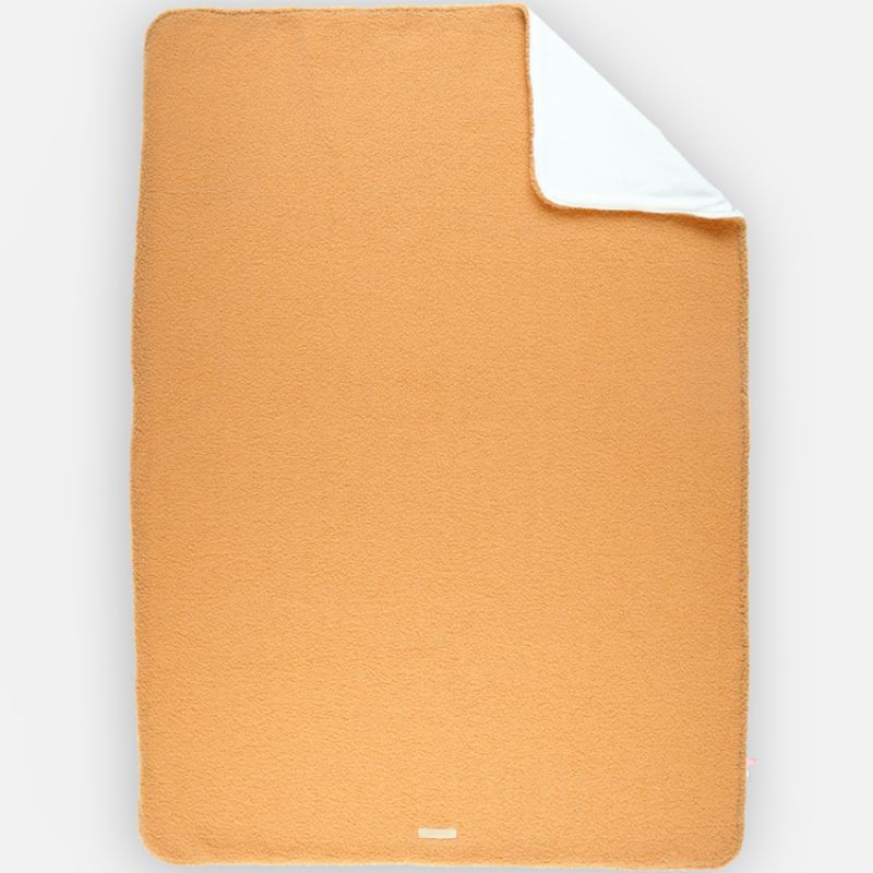 Couverture en sherpa Mix & Match camel (100 x 140 cm) Noukie's