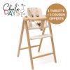 Pack 1 chaise Tobo White + 1 baby set + 1 tablette + 1 coussin Farrow - Charlie Crane