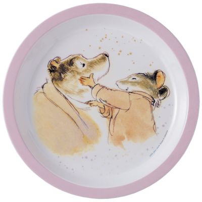 Assiette bébé ernest et célestine rose  par Petit Jour Paris