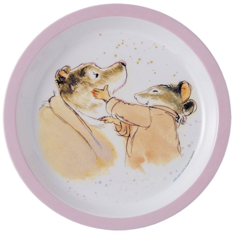 Assiette bébé ernest et célestine rose (18 cm) Petit Jour Paris Produit 1