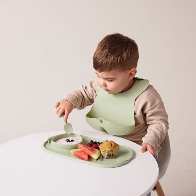 Bavoir en silicone Sage