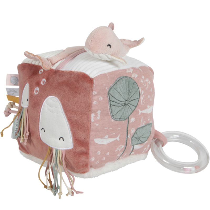 Cube d'activités Soft Ocean pink Little Dutch