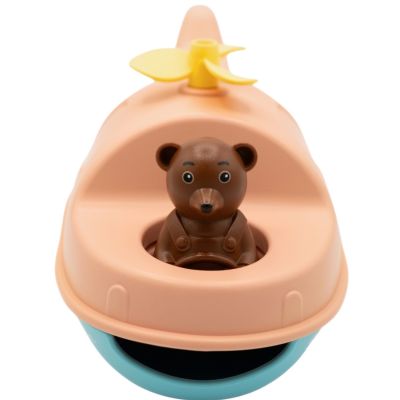 Hélicoptère Bateau de Petit Ours Brun Pêche Simple
