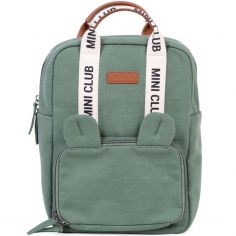 Sac à dos enfant Mini Club signature canvas vert - Childhome