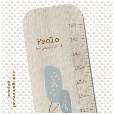 Toise en bois XXL Scennette Dino personnalisable