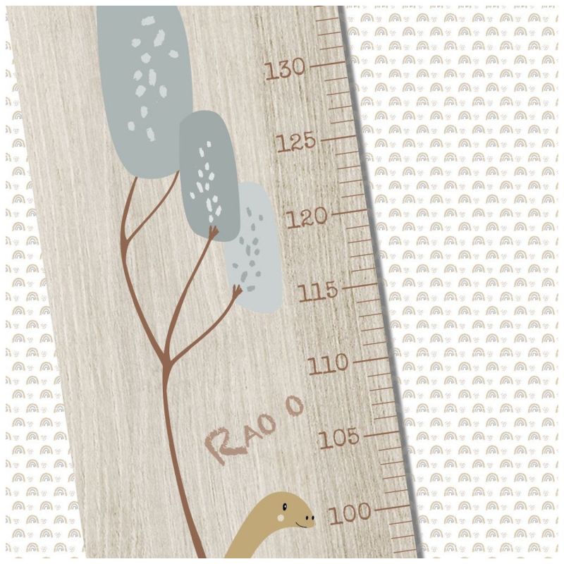 Toise en bois XXL Scennette Dino personnalisable Charlie et Suzie Ambiance 4