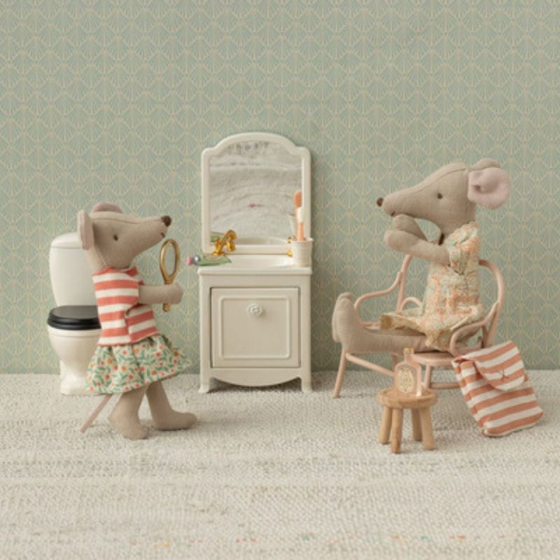 Trousse de toilette Souris Rayé rouge Maileg Ambiance 2