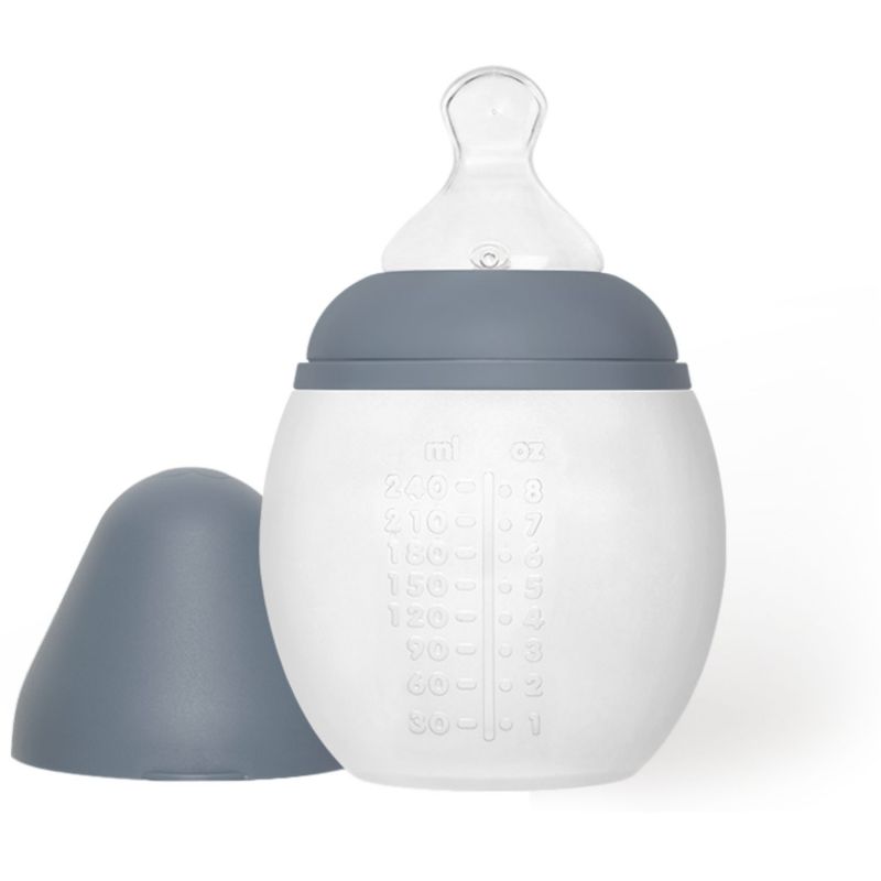 Biberon anti-colique en silicone Blue Grey (240 ml) Elhée Produit 1