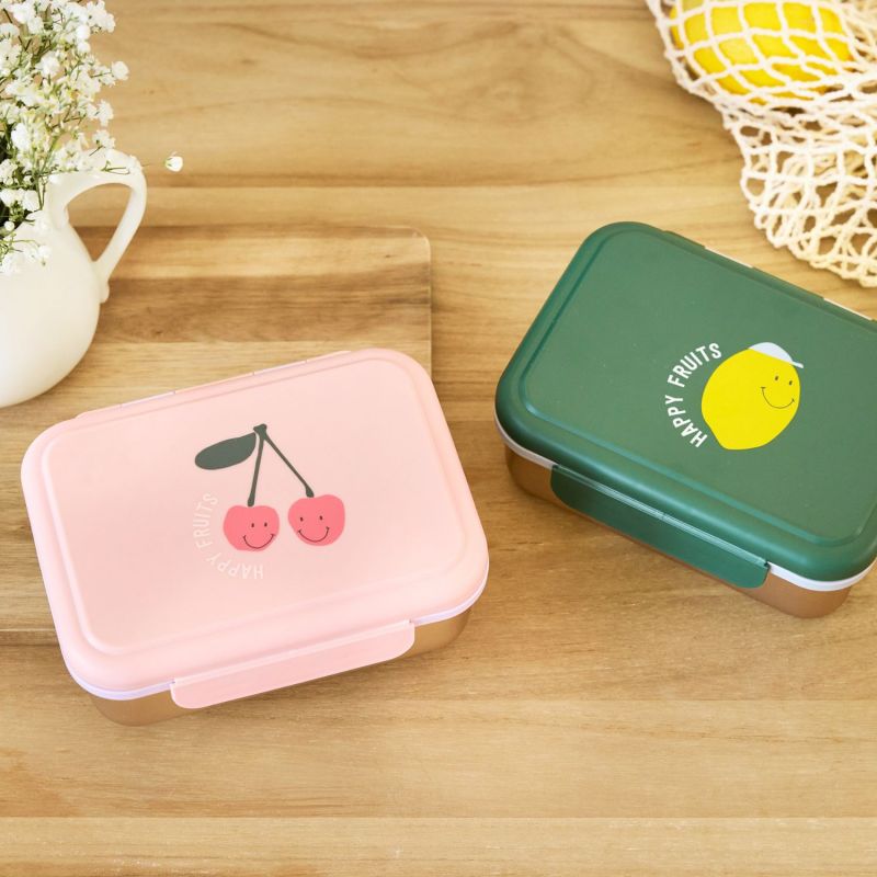 Boîte à goûter inox Happy Fruits Cherry Lässig Ambiance 2