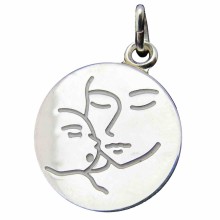 Médaille Espérance Vierge à l'enfant (argent rhodié 925°)   par Martineau