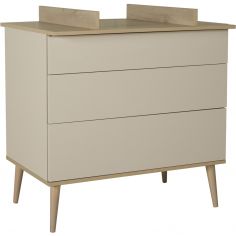 Commode à langer 3 tiroirs Flow Argile-Clay - Quax