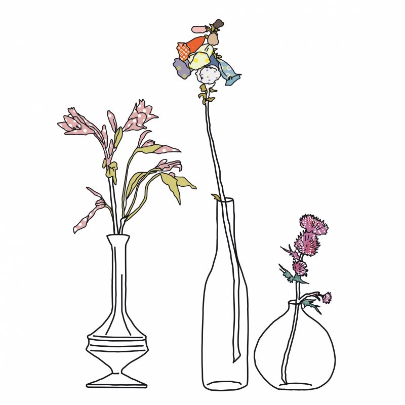 Stickers mural Les fleurs Mimi'lou